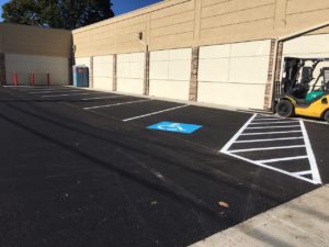 ada-accessible parking, handicap parking pavement marking, ada pavement signage
