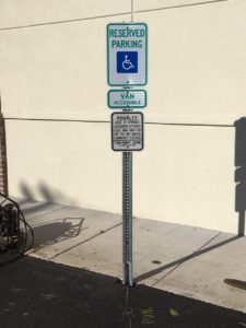 ada-accessible parking sign, ada reserved parking sign, handicap parking sign reserved, mercer county handicap sign