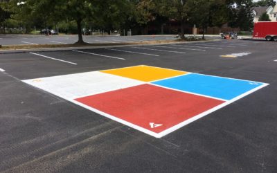 Lafayette Hill Parking Lot Markings