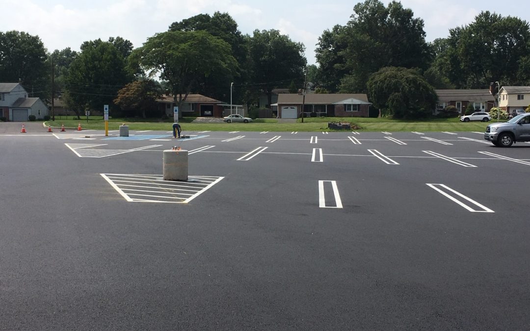 bucks county pavement markings, quakertown pavement markings, quakertown ada-accessible parking